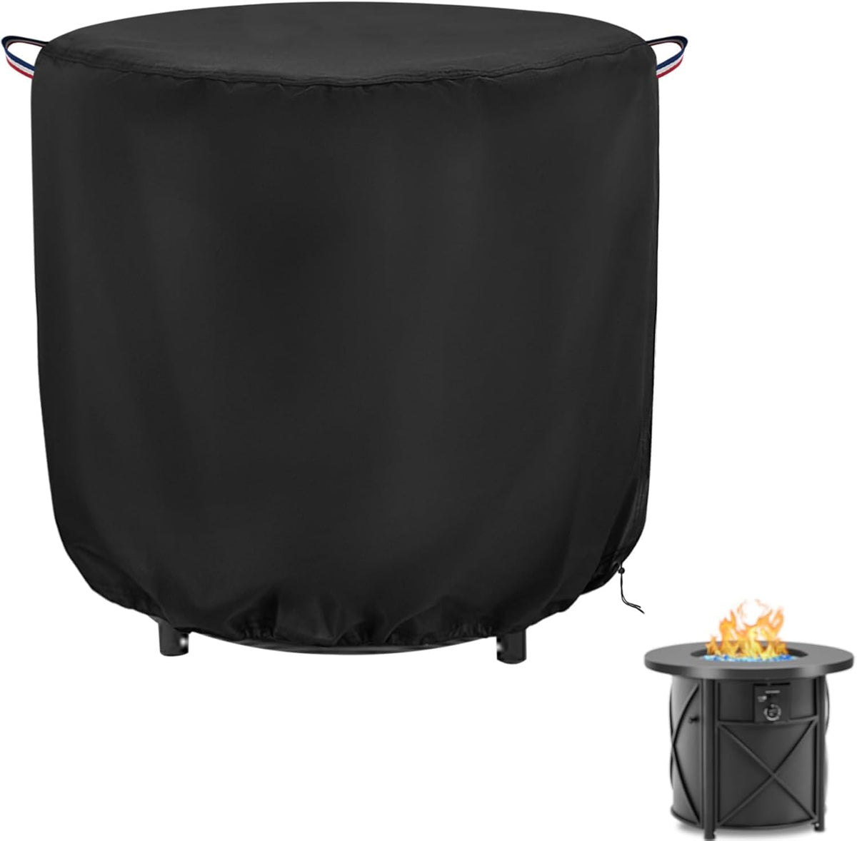 Topcover front view showing full 30-inch round cover protecting pit