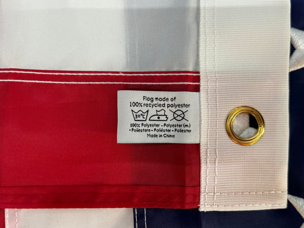TOPFLAGS folded flag illustrating compact storage and easy handling
