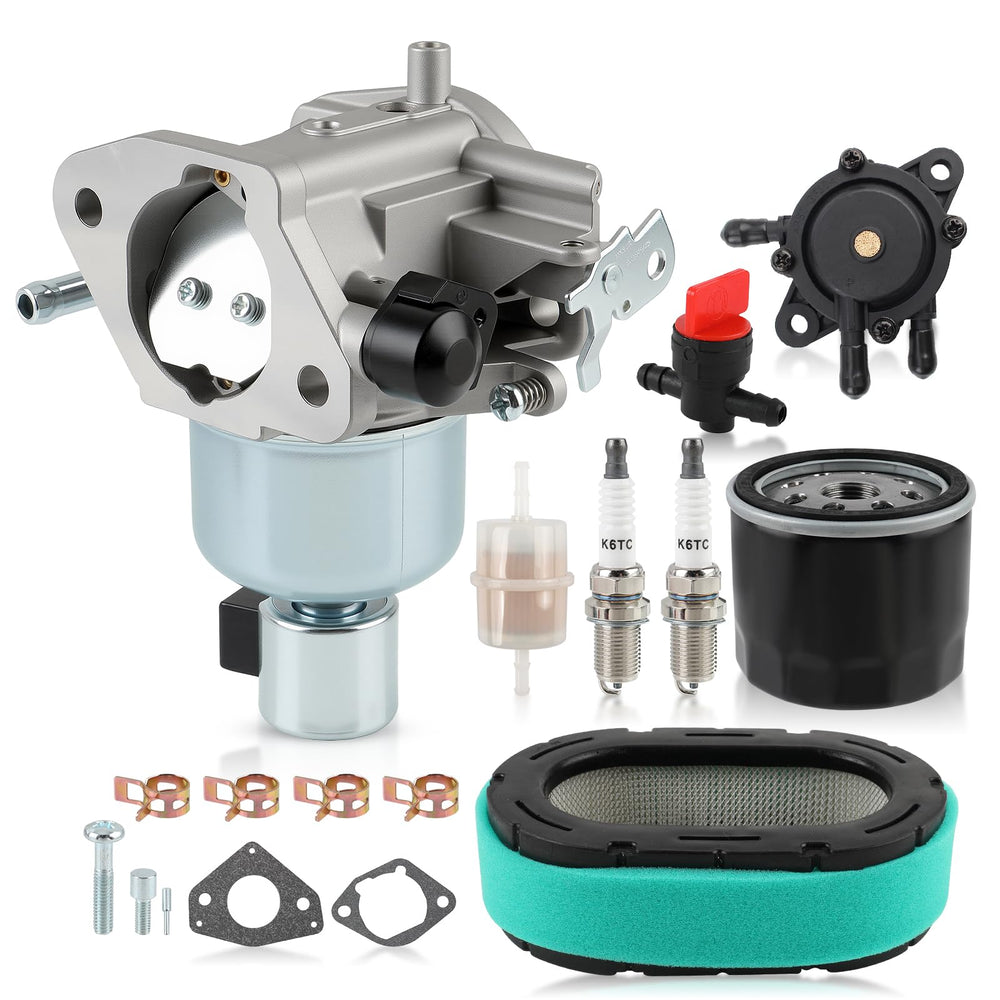 Topkidame KT725 carburetor front view showing clean ports and reliable fit