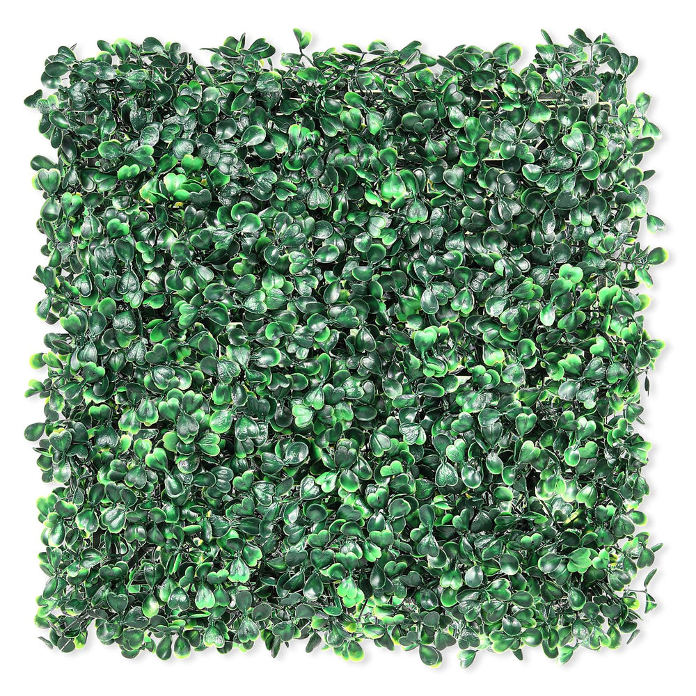 TOPNEW front view of boxwood panel showing full coverage and instant green privacy