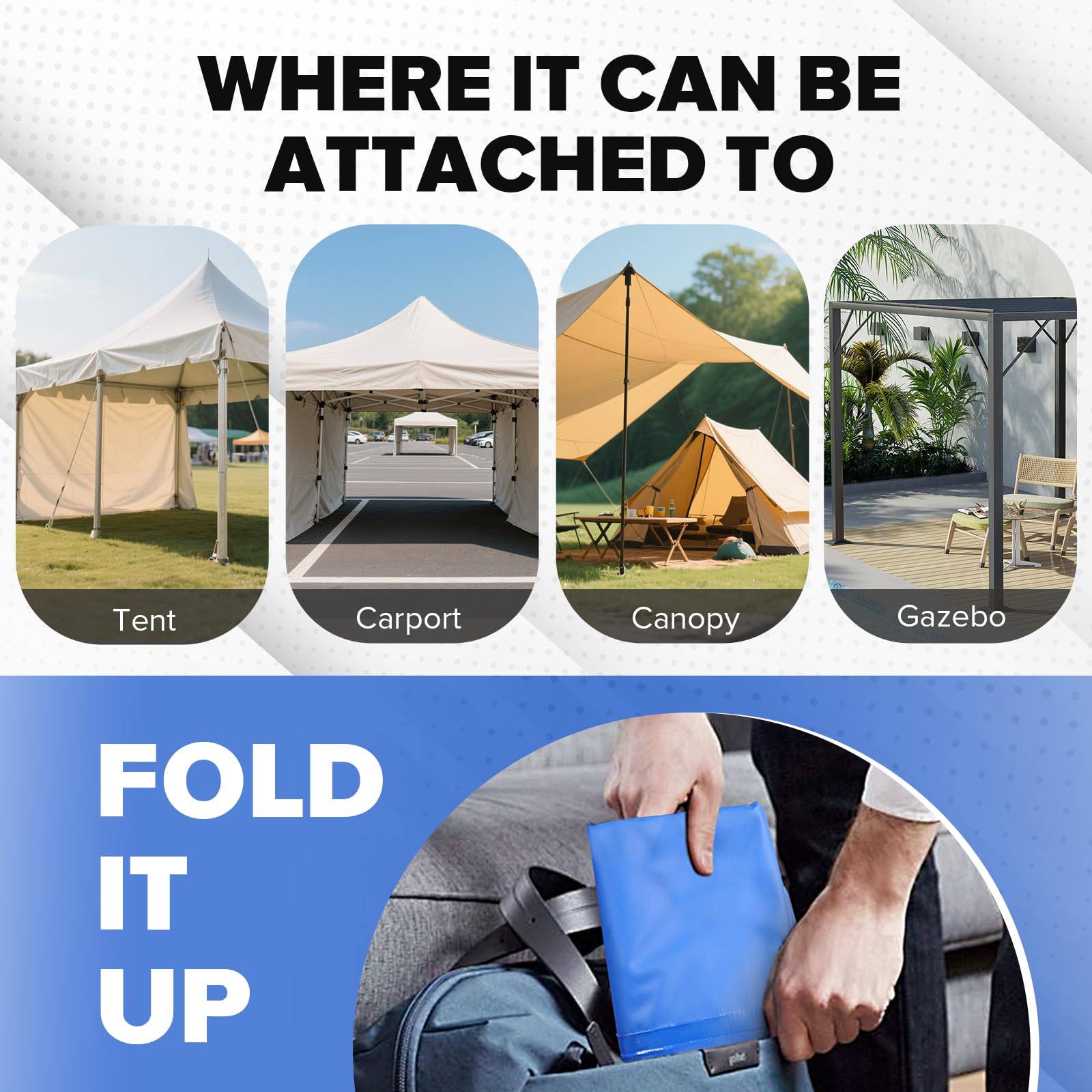 TOPNEW folded empty weight laid flat for storage saving space in trunks or closets