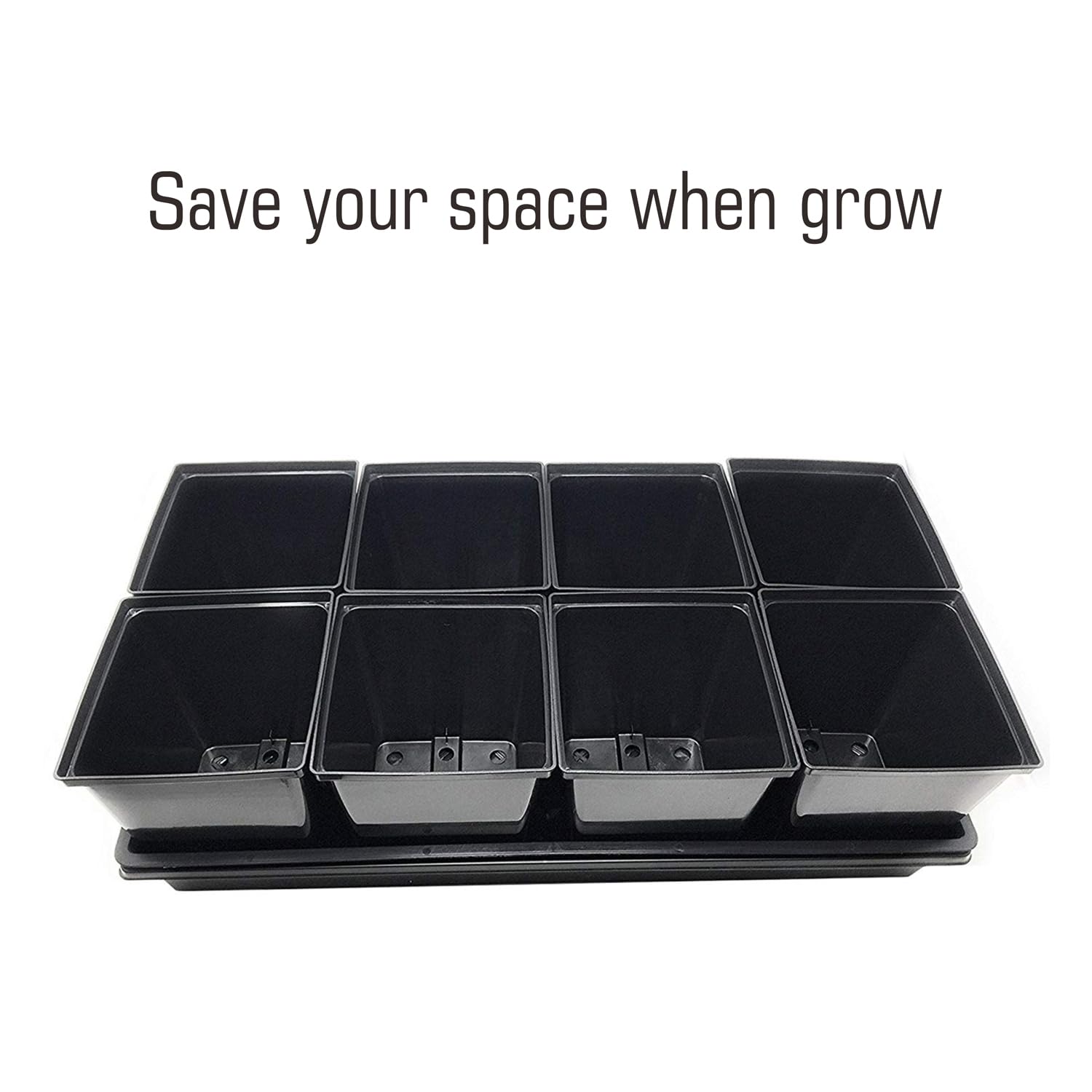 TopoGrow pot being filled with soil for quick transplanting efficiency
