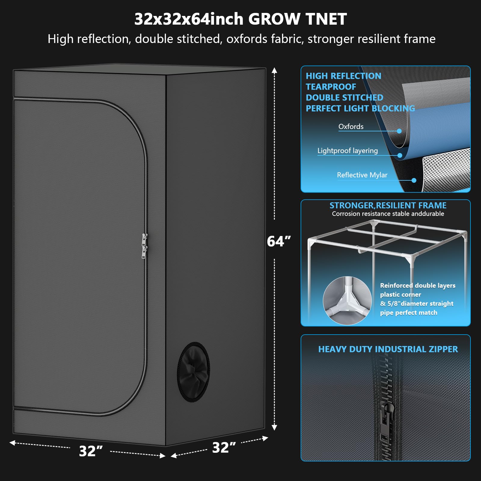 TopoGrow inline fan mounted to tent demonstrating airflow management and quiet operation