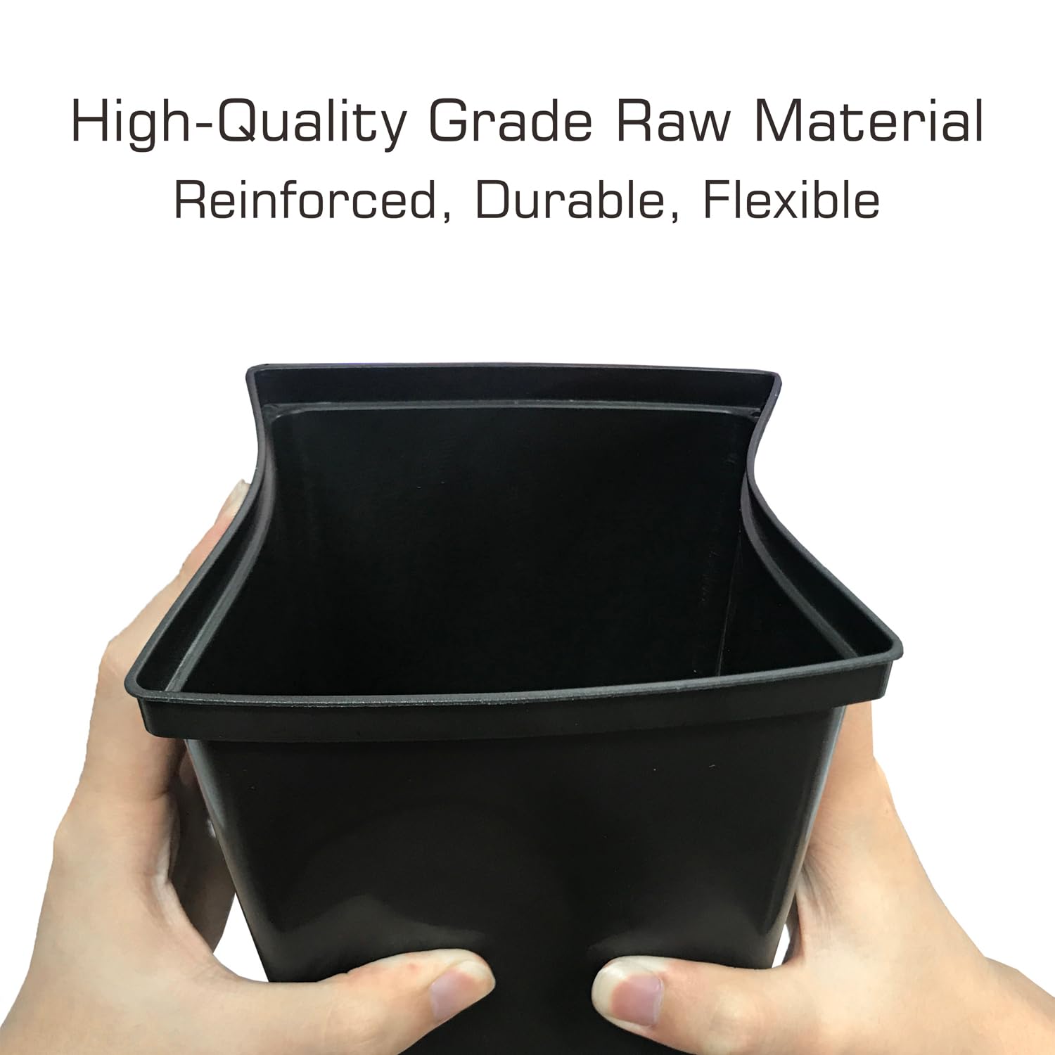 TopoGrow side view highlighting drainage holes that prevent root rot