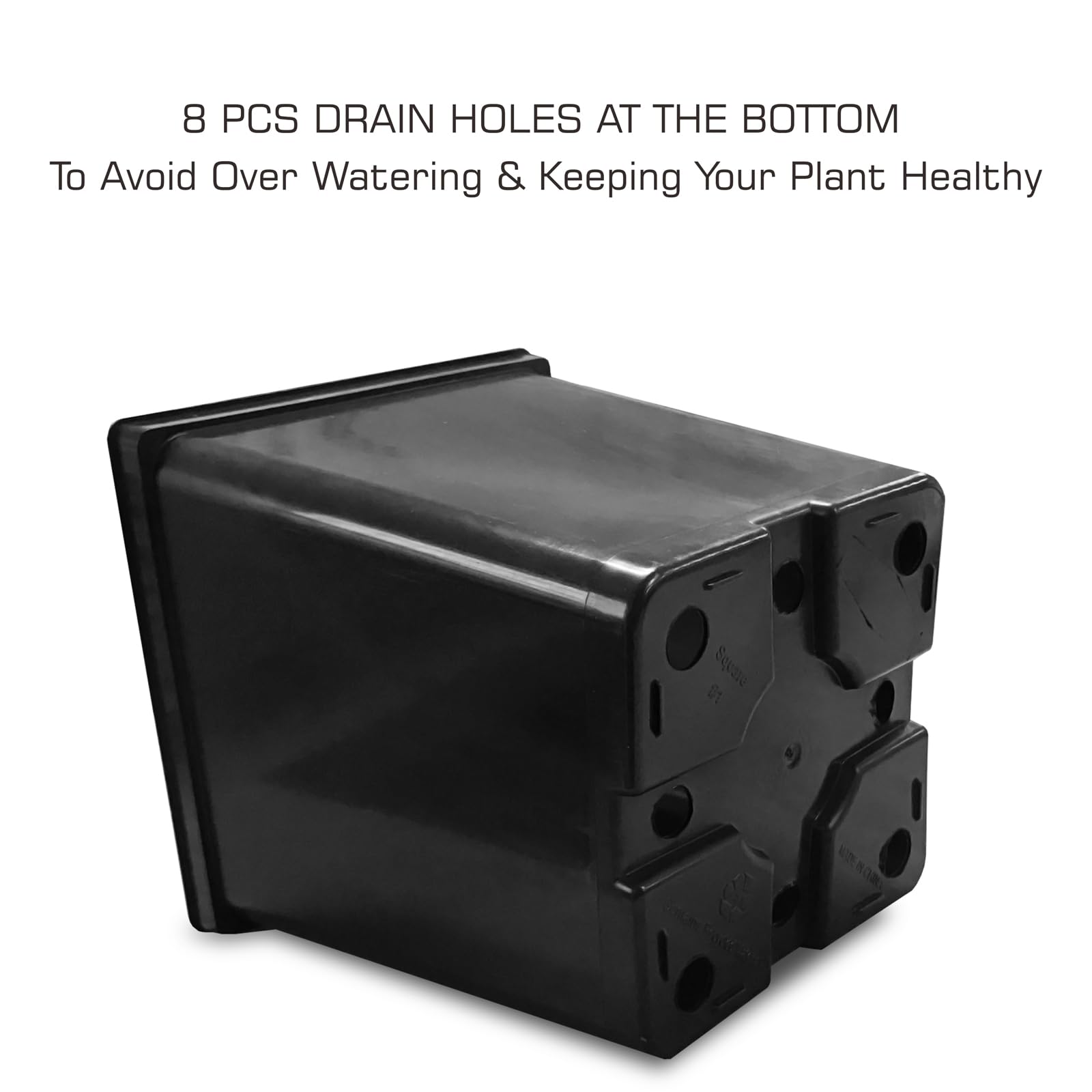 TopoGrow pot held in hand to show 5.5x6 inch size and easy handling