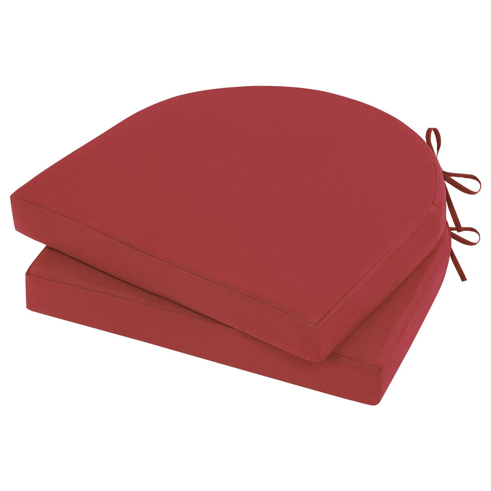 Topotdor front view bright red cushions showing neat finish and vibrant color benefits