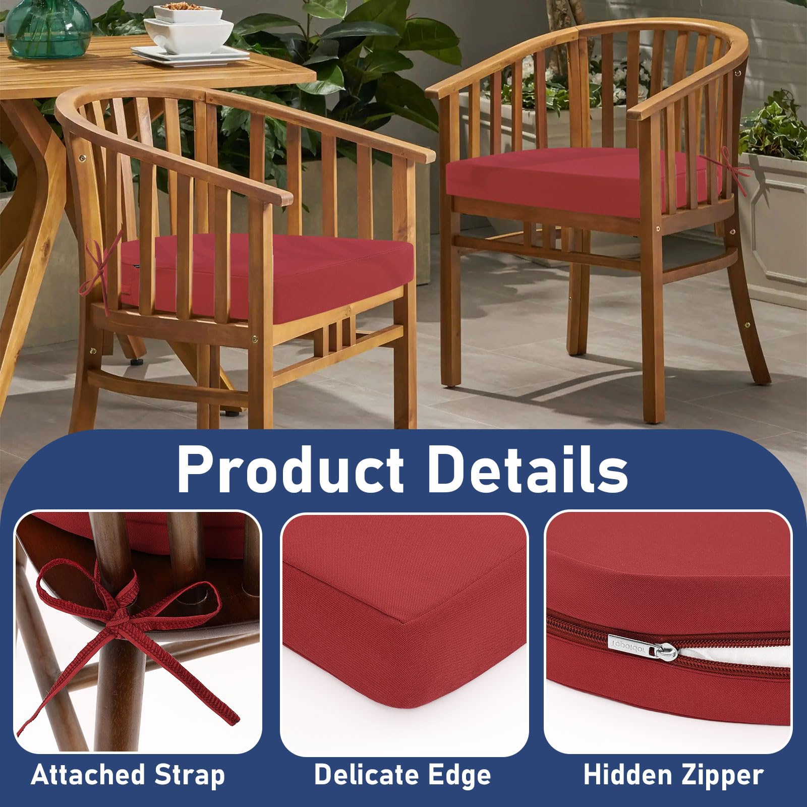Topotdor in use on a patio bistro set illustrating comfortable outdoor seating