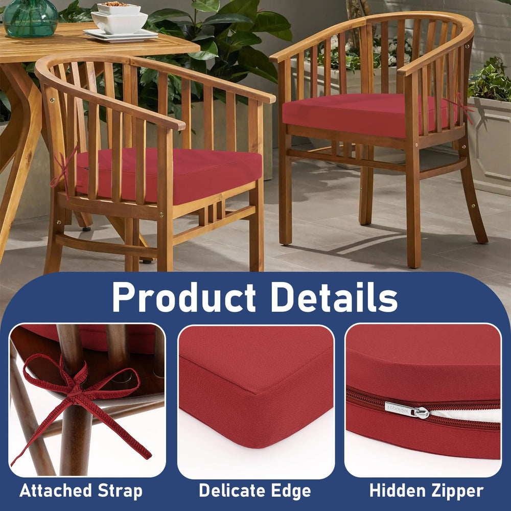 Topotdor in use on a patio bistro set illustrating comfortable outdoor seating