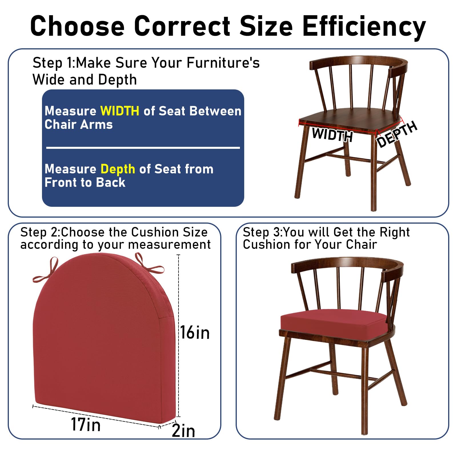 Topotdor size comparison on chair seat showing fit for standard dining chairs