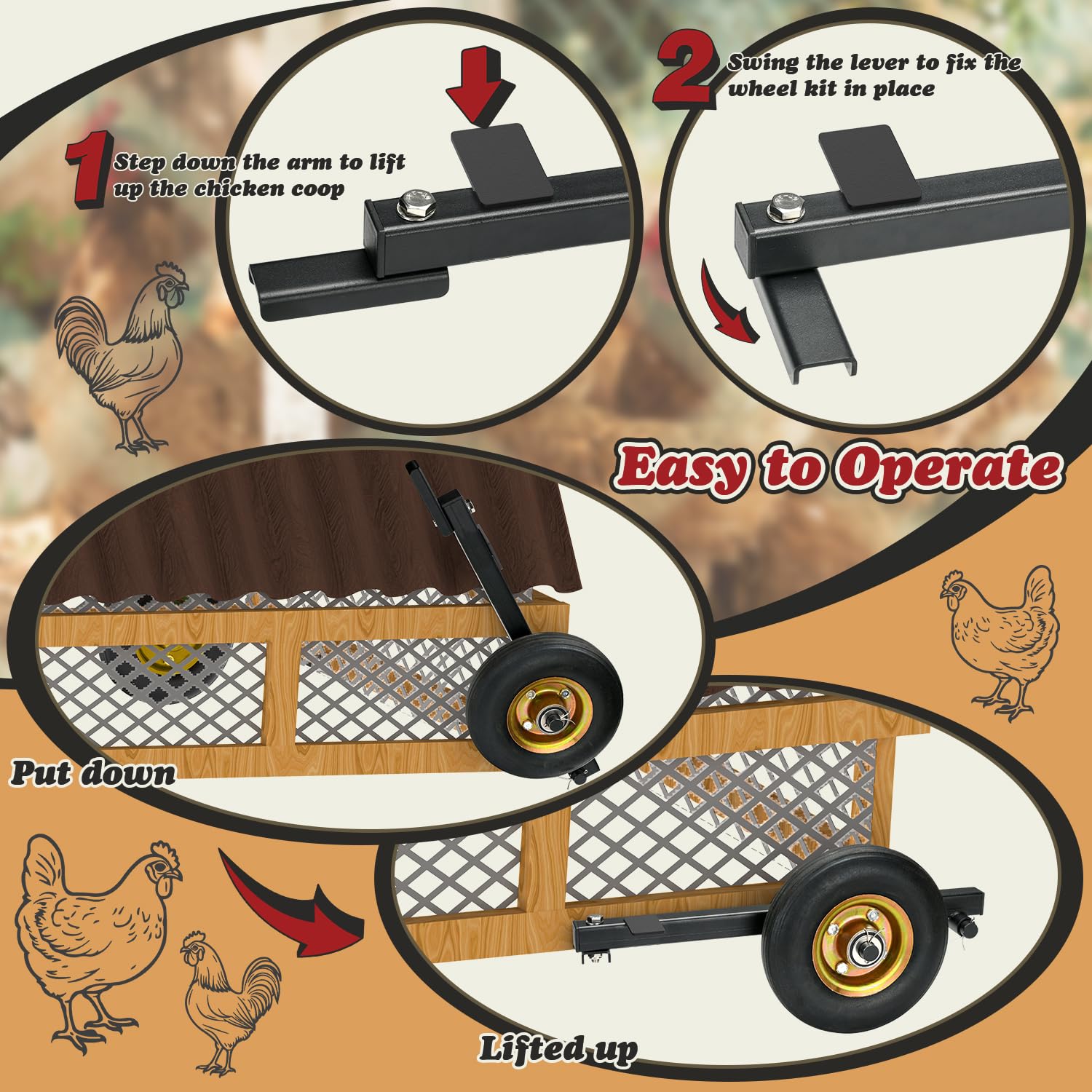TOPOWN solid rubber tire detail displaying puncture-free rolling benefit