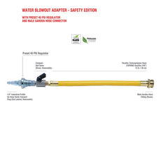 TOPRING flexible 12-inch hose detail illustrating kink resistance and durability