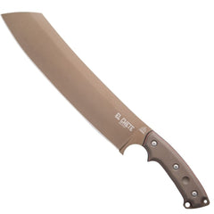 Tops El Chete front profile showing blade and handle, highlighting cutting readiness