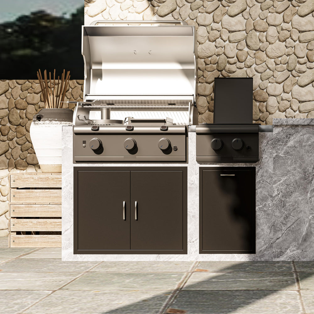 Topsair depiction of cutout dimensions showing precise fit and installation ease