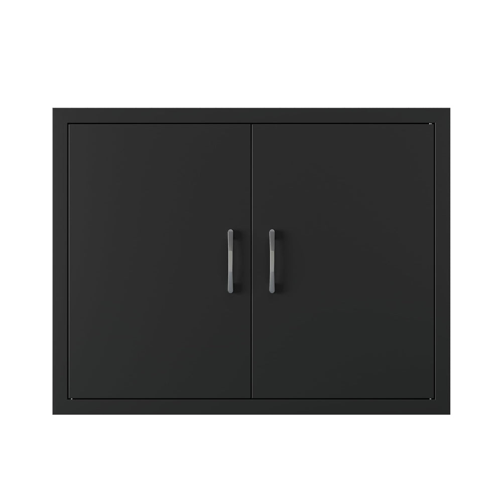 Topsair front view of access door showing clean black finish and full panel benefit