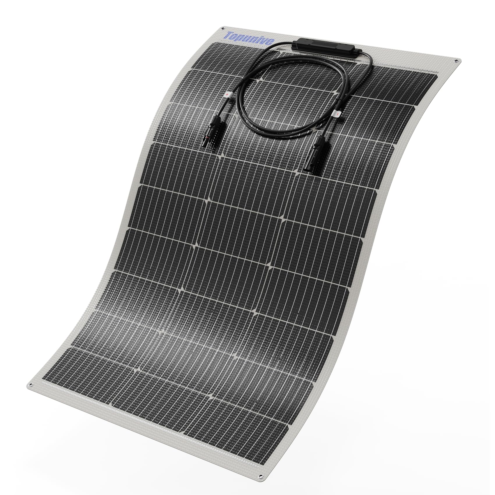 Topunive panel front view showing slim profile and high-output benefit