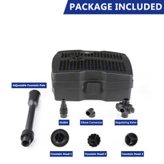TOPWAY open filter compartment highlighting replaceable media for cleaner water
