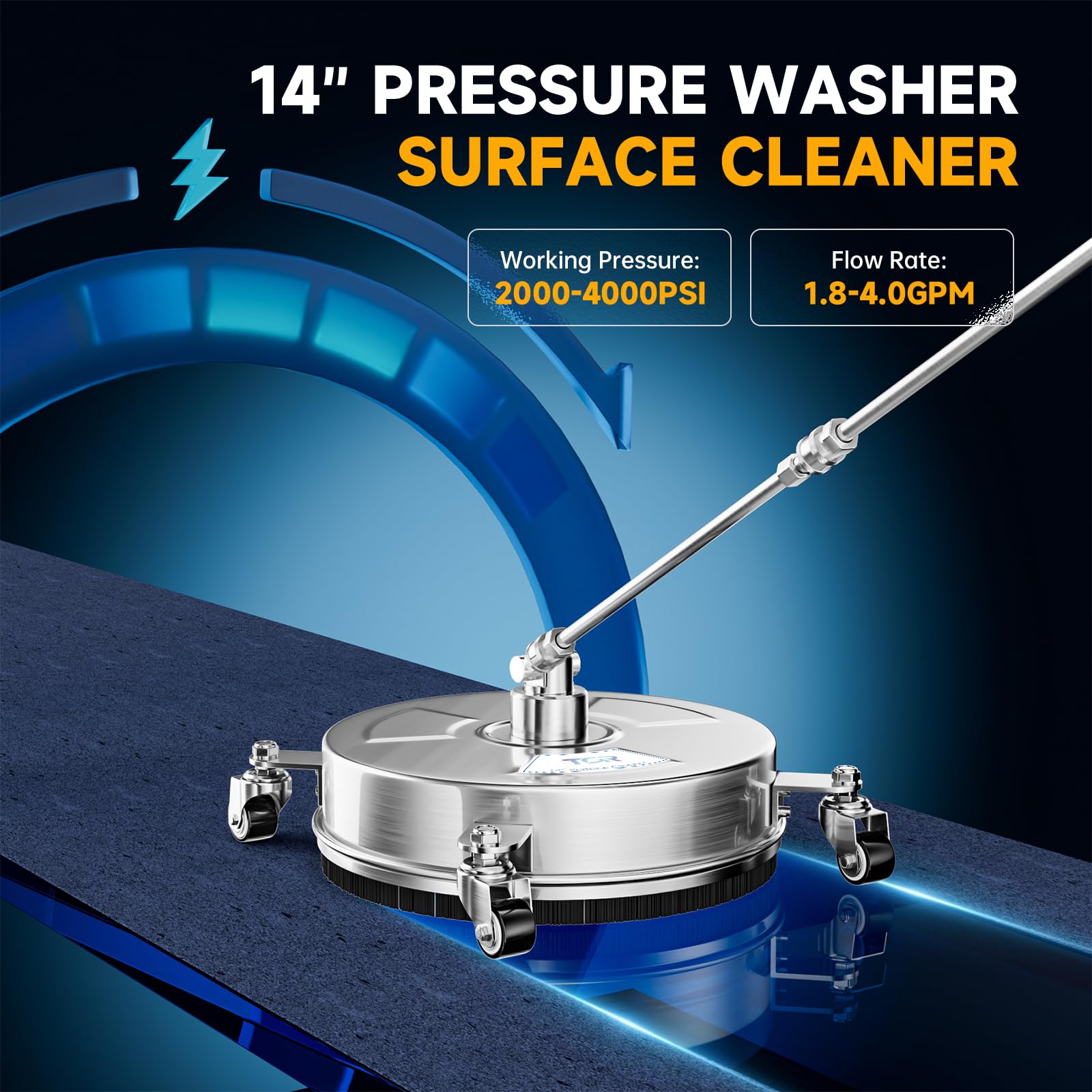TOR extension wands and maintenance kit included for easy upkeep and longer life