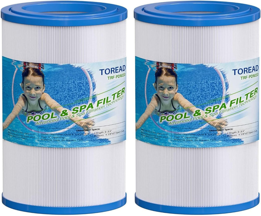TOREAD oval filter front view showing fit and shape for easy replacement