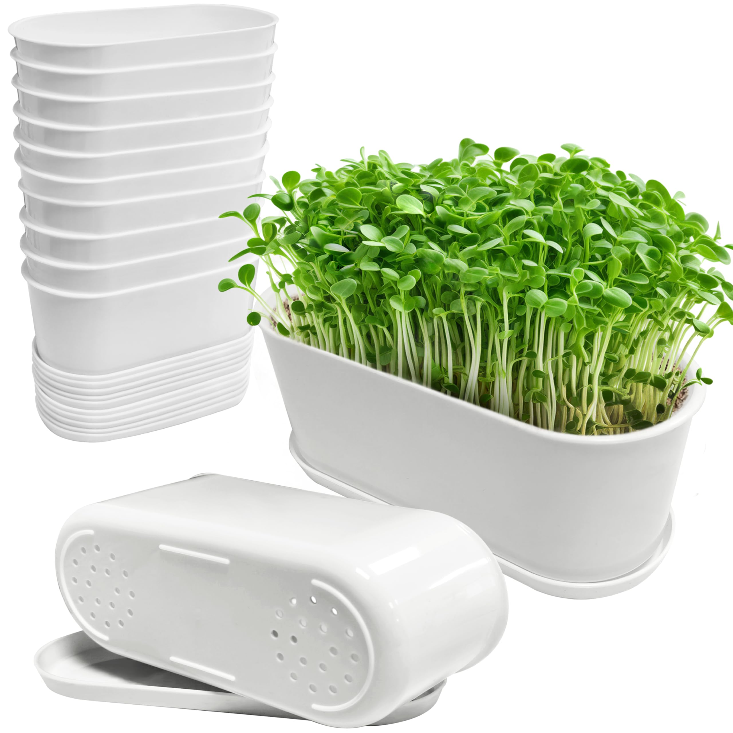 Torfican front view of planter showing clean lines and benefit of neat display