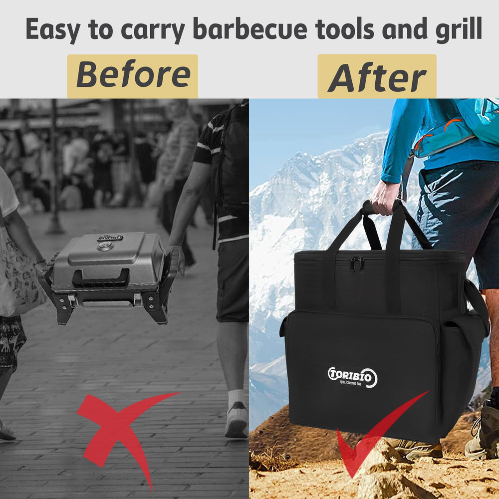 TORIBIO padded carry handles held by hands for comfortable lifting