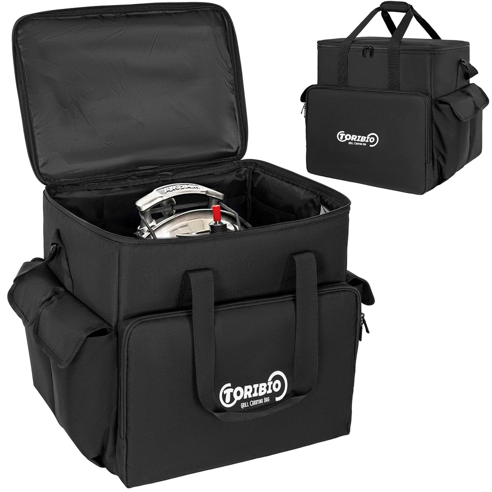 TORIBIO front view showing secure fit for Magma A10-205 and easy transport