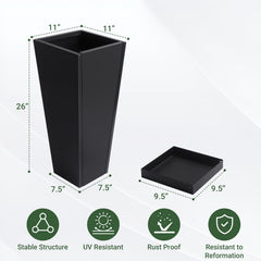 Toriexon assembled planter set on a balcony demonstrating space-saving display