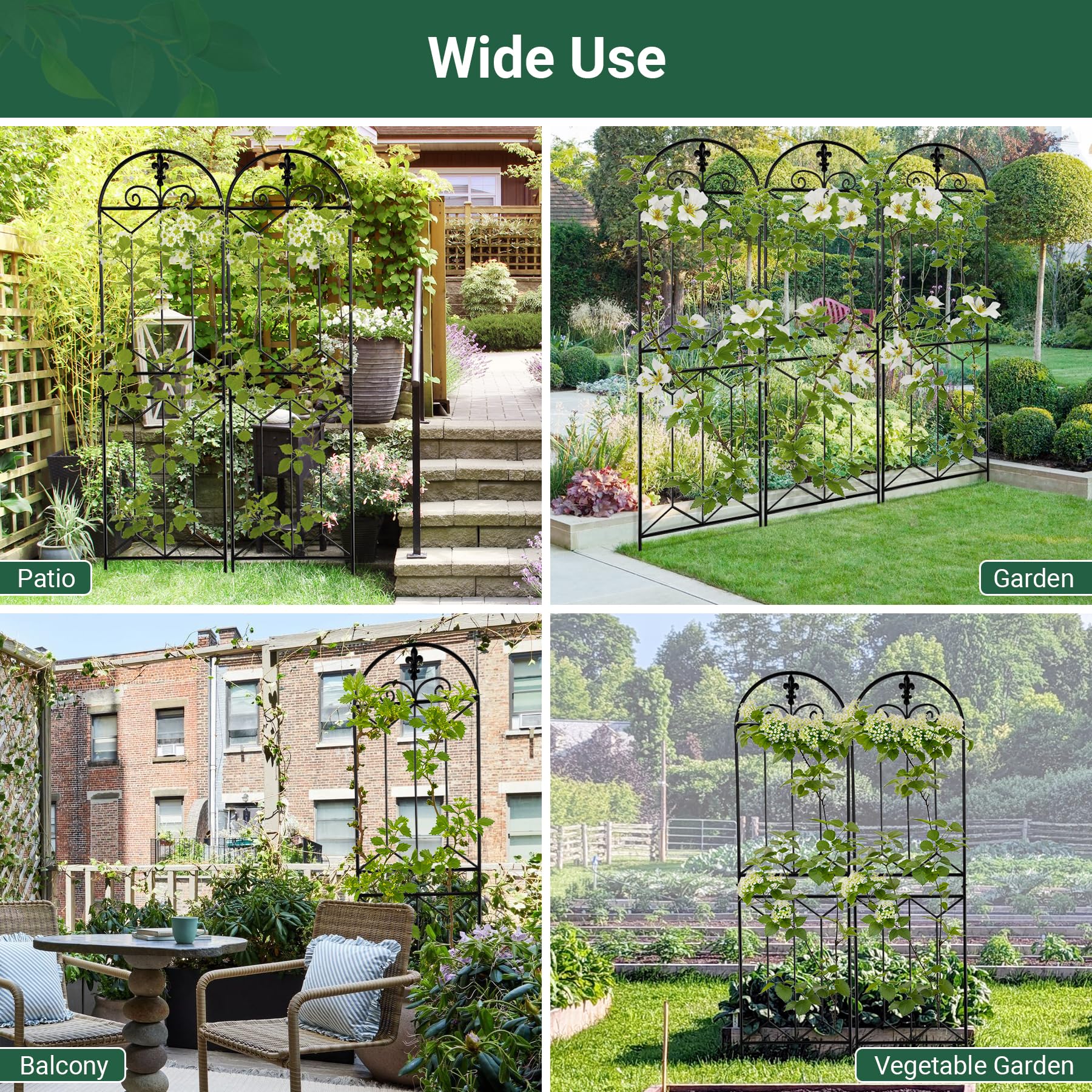 Toriexon four panels lined along garden bed creating instant privacy and structure