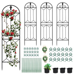 Toriexon front view trellis showing slim profile and elegant lattice, durable support