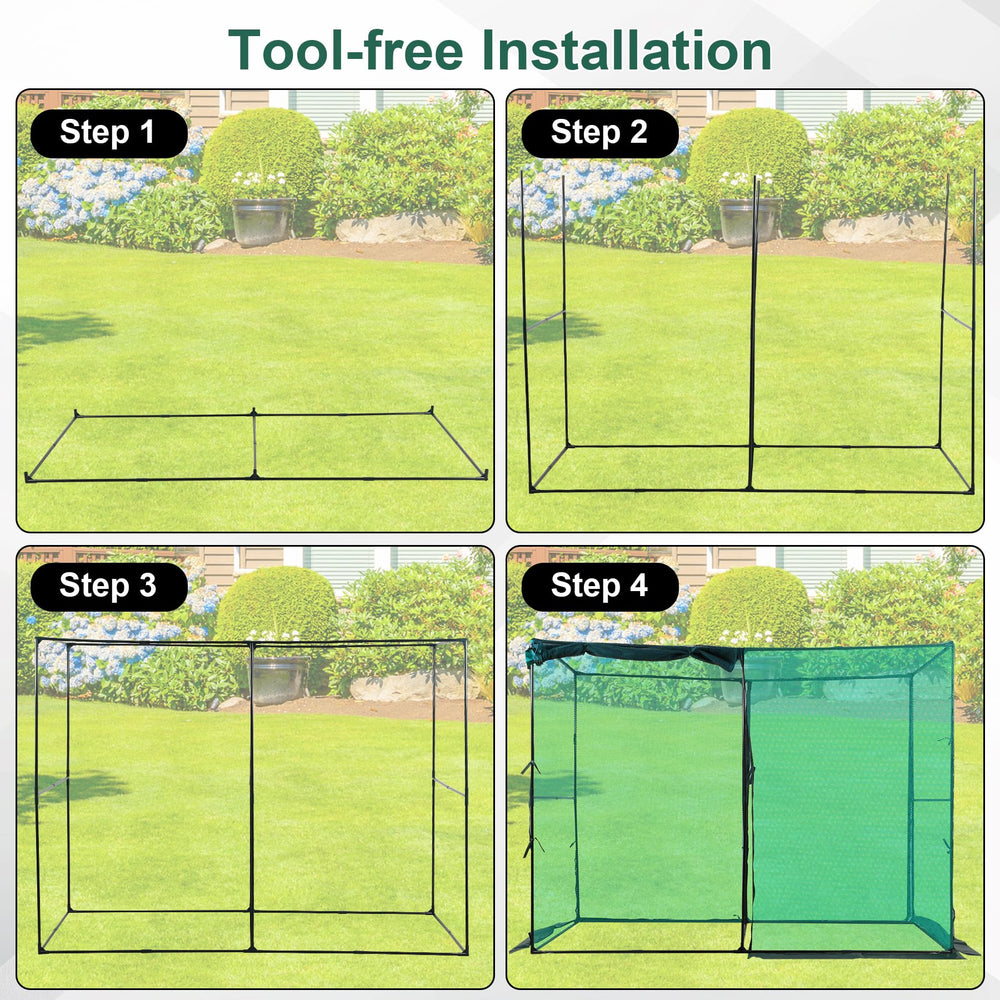 Toriexon ground staples securing tent to soil for stability in wind