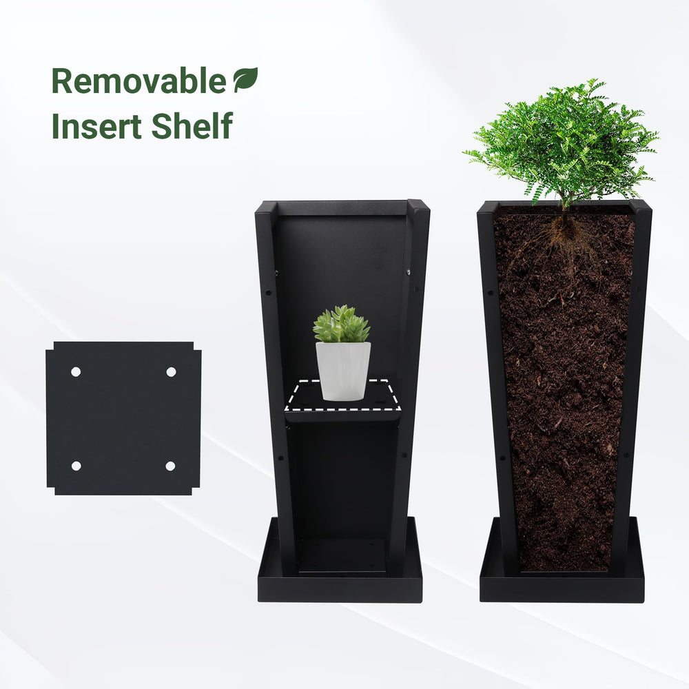 Toriexon in-use on balcony with plants illustrating space-saving vertical gardening