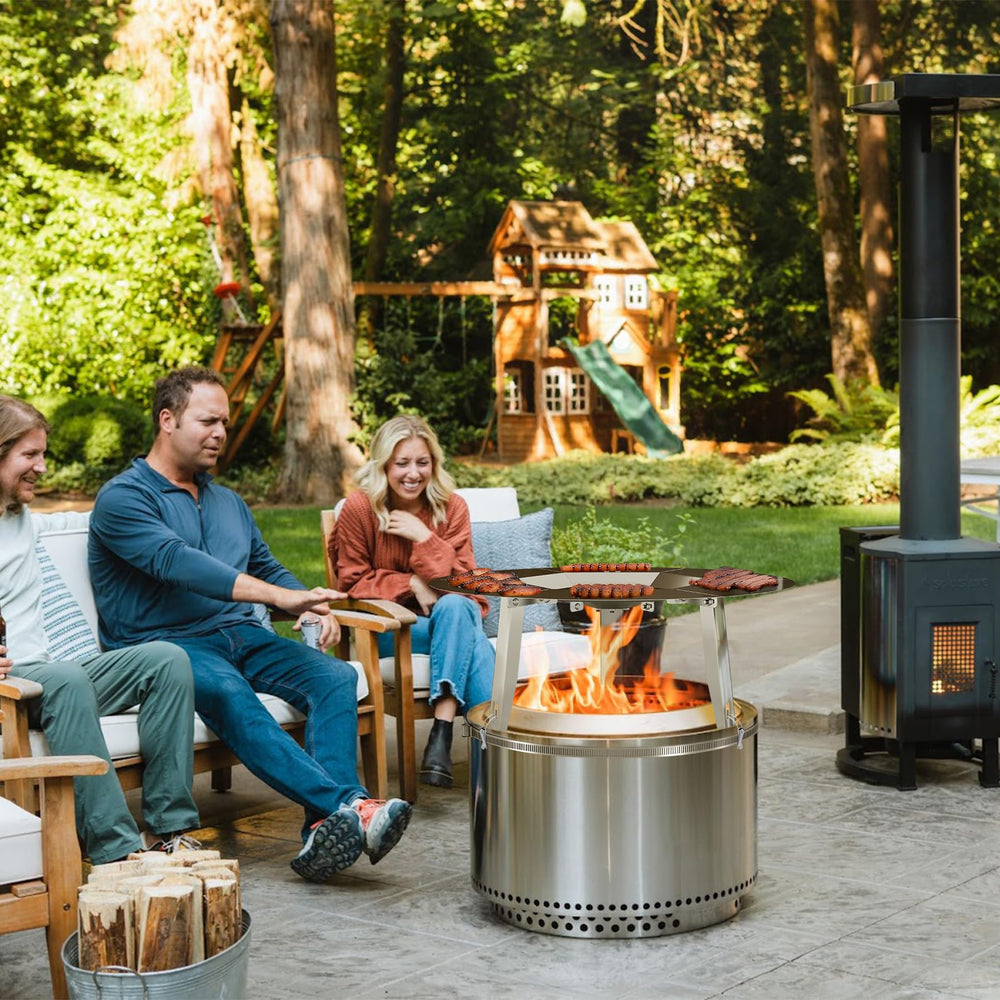 Toriexon in backyard gathering improving warmth for guests