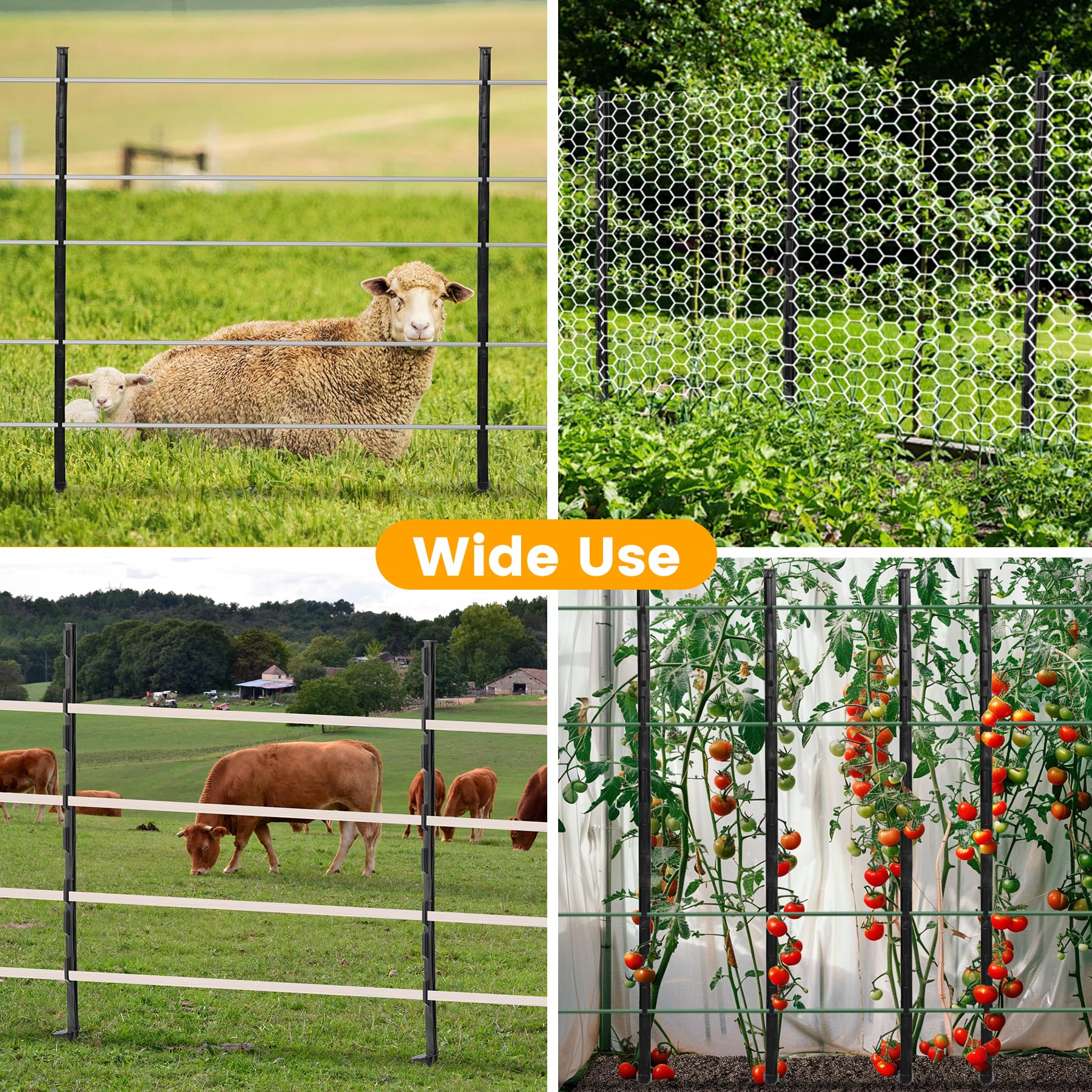 Toriexon post protecting a garden demonstrating reliable wildlife deterrence