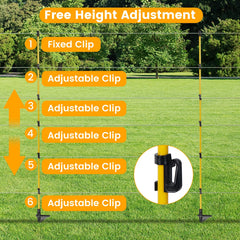 Toriexon post being stepped into soil demonstrating tool-free installation