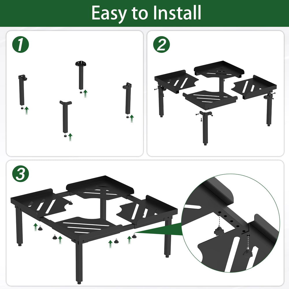 Toriexon reinforced platform top view showing even weight distribution