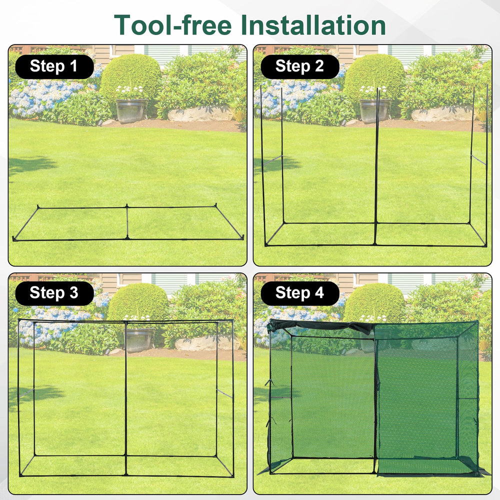 Toriexon next to raised garden bed to show real-world size and fit