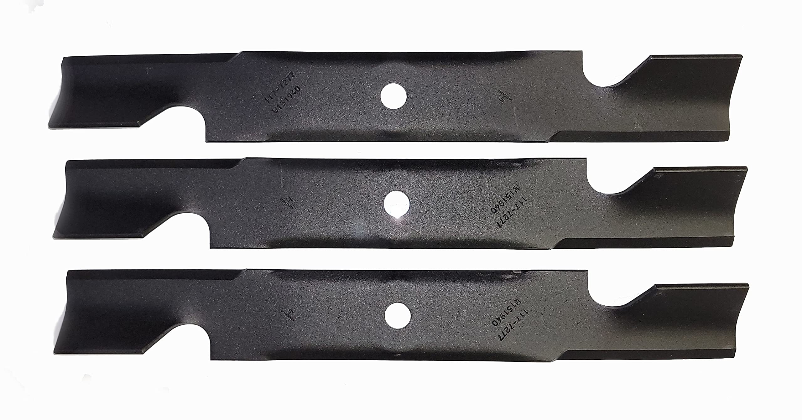 Toro front packaging showing three OEM blades for easy identification and peace of mind