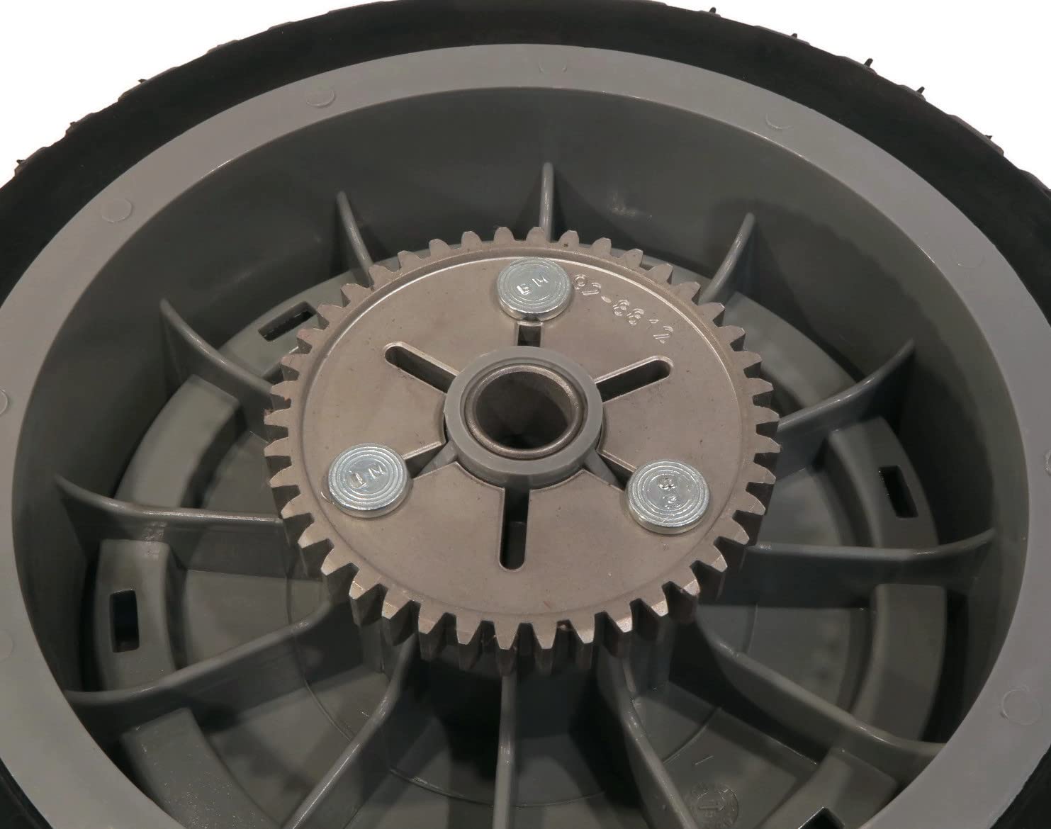 Toro rear wheel product label and part number 107-3709 for confident identification