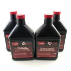 Toro front packaging showing 18 oz bottle pack of four, reliable engine protection