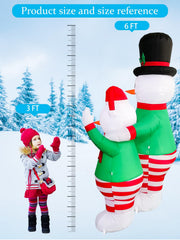 TOROKOM snowman glowing with built-in LEDs for nighttime visibility