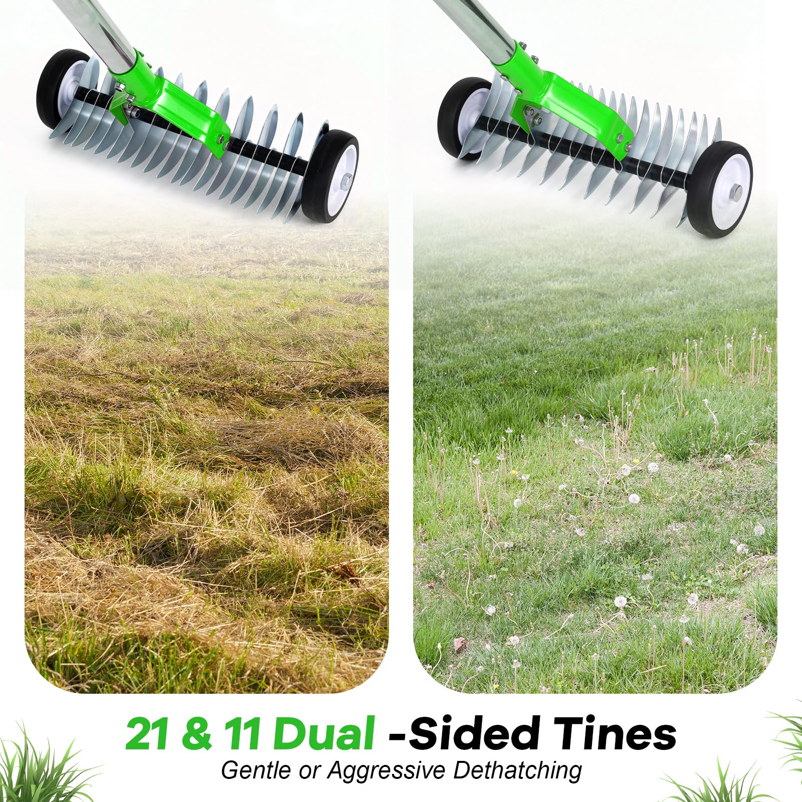 Torquen close-up of heat-treated steel tines highlighting durability and precise penetration