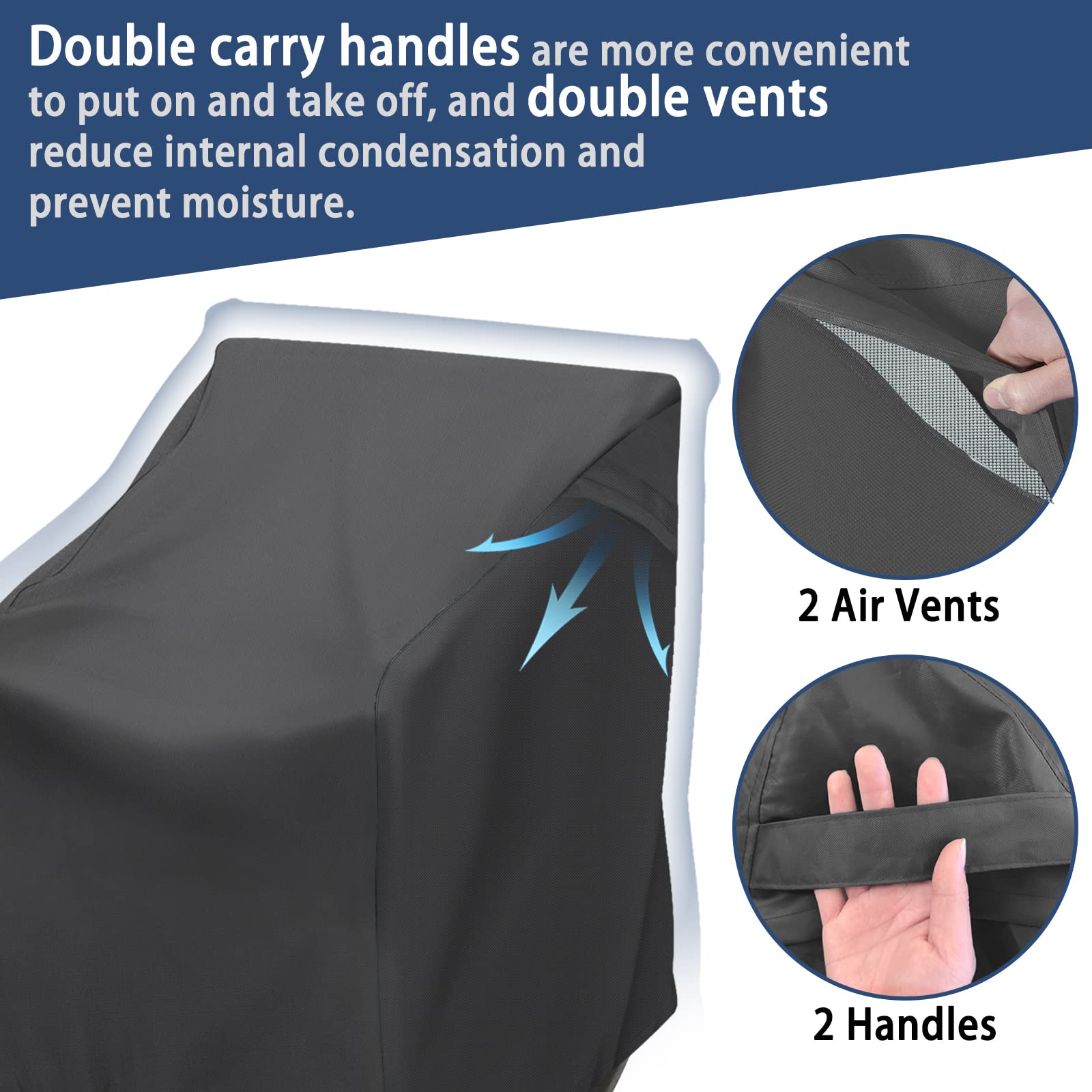 TORUTA adjustable drawstring and buckles securing cover in wind