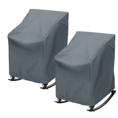 TORUTA front view of two gray covers showing full chair protection benefit