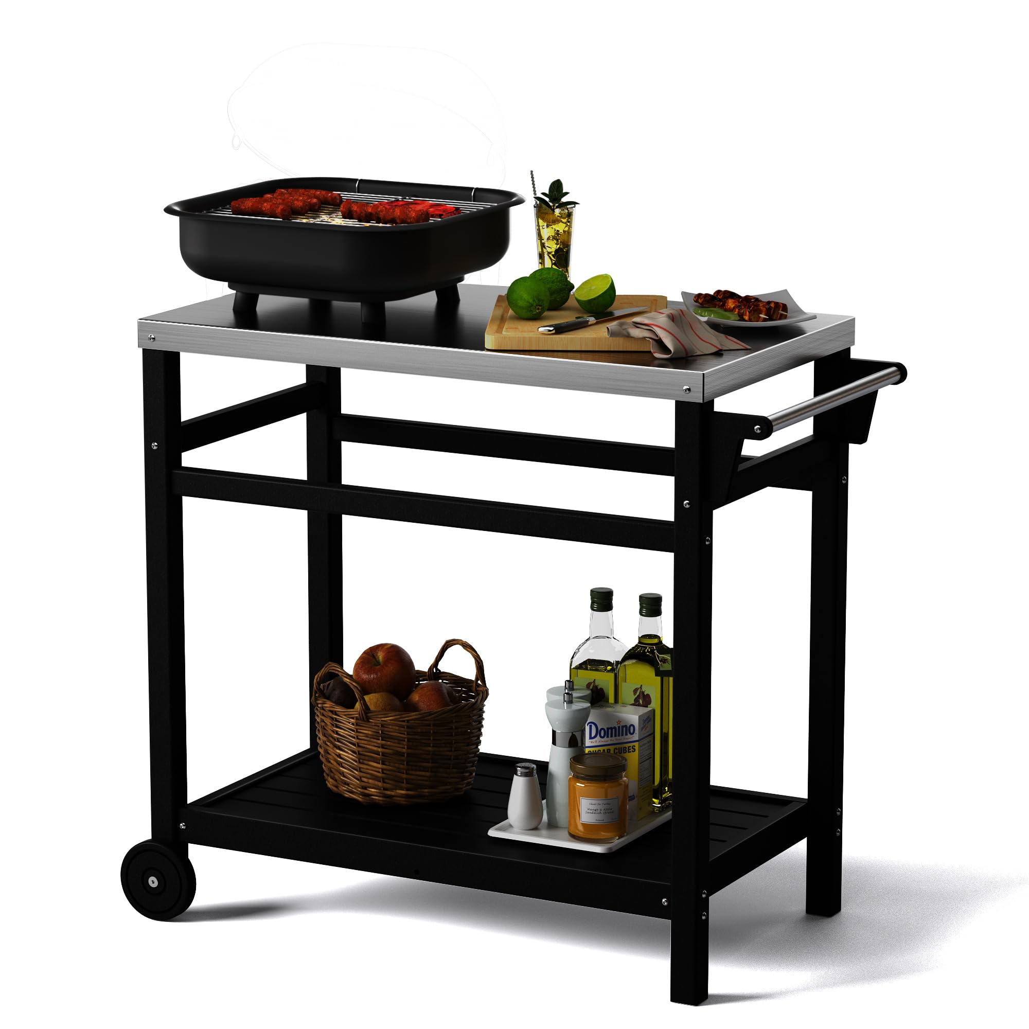 TORVA front view full cart showing durable workspace and portability