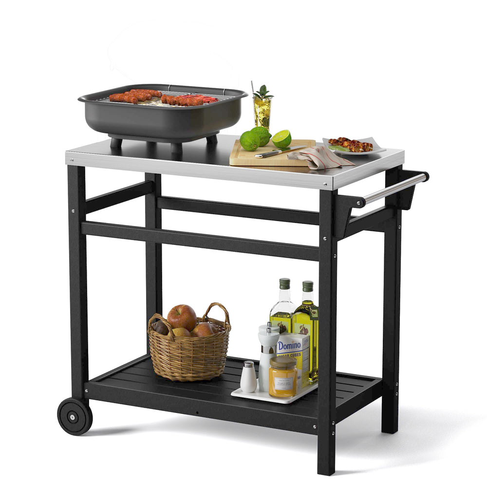 TORVA front view full cart showing durable workspace and portability