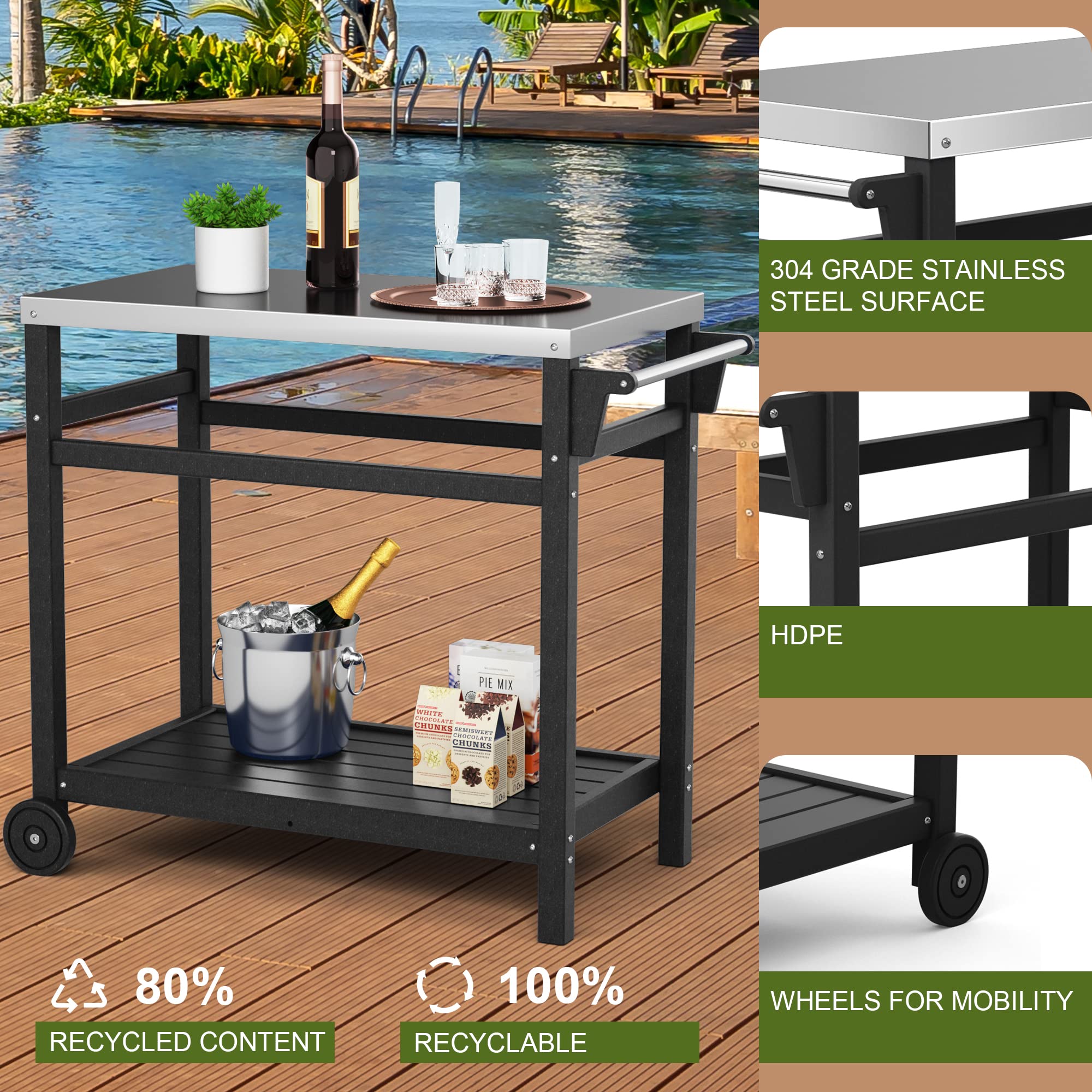 TORVA wheels and handle mobility view demonstrating smooth transport
