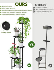 TOSKING assembled on a balcony creating layered plant display and saving space