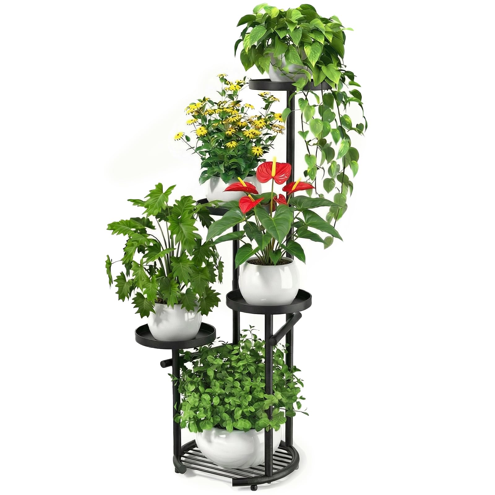 TOSKING front view showing full five-tier stand and neat vertical display