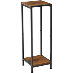 TOSKING front view of two-tier plant stand showing compact display benefit