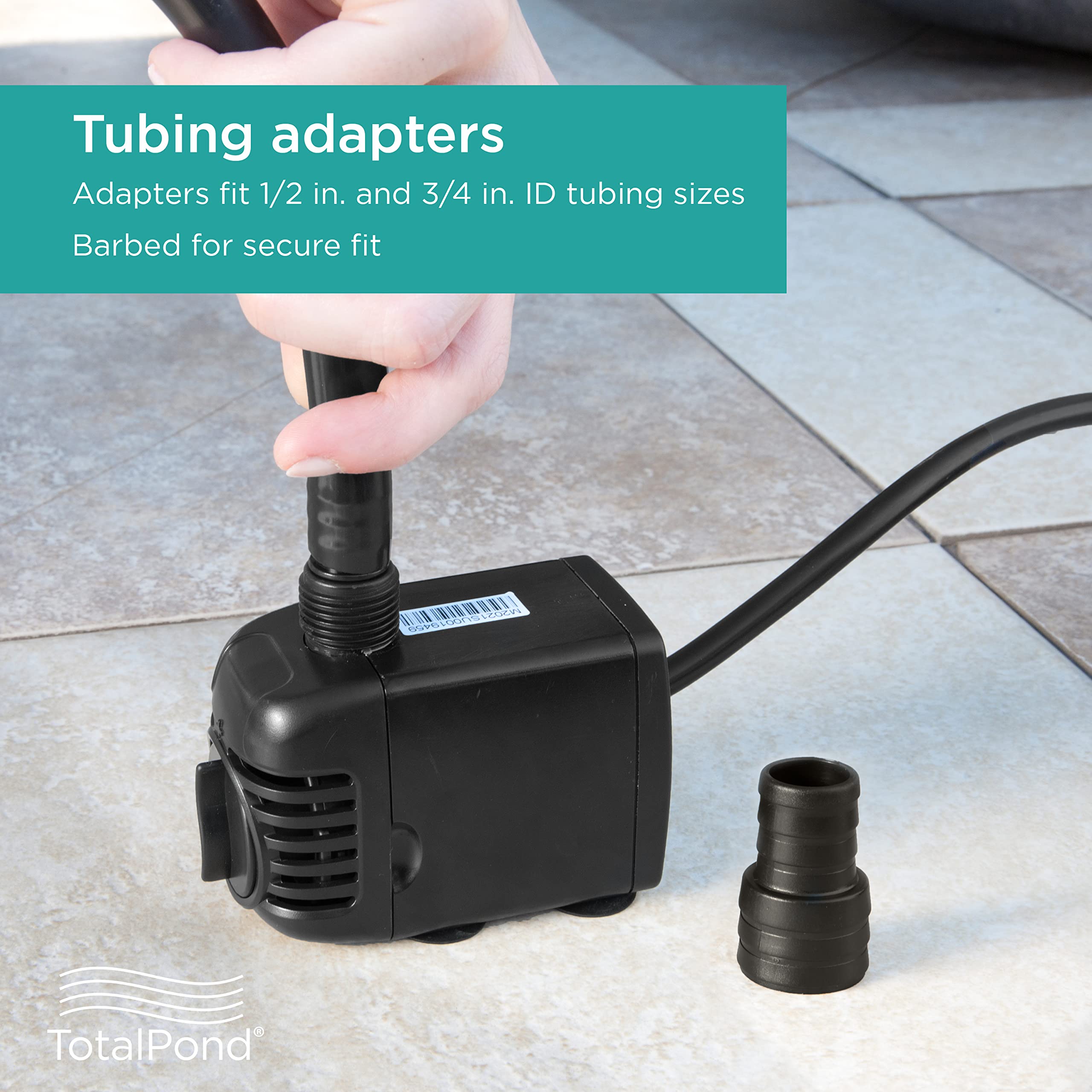 TotalPond 16-foot cord and plug enabling convenient outlet reach