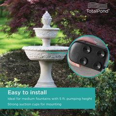 TotalPond flow control knob detail for easy adjustable water volume